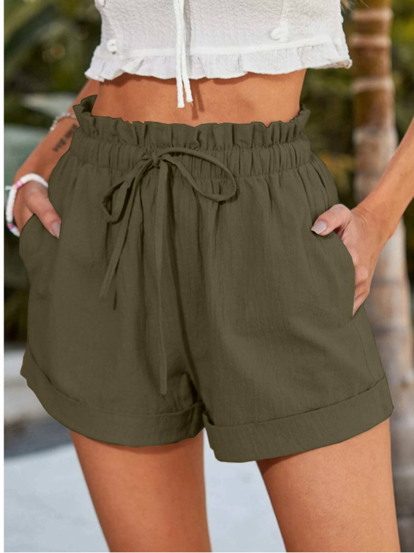 Solid Color Loose Casual Fashion Shorts