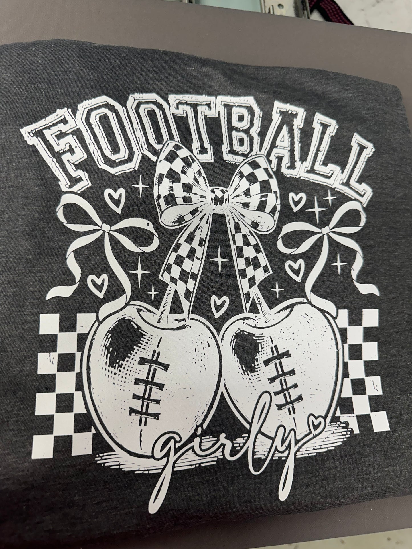 Football Girly Graphic Tee