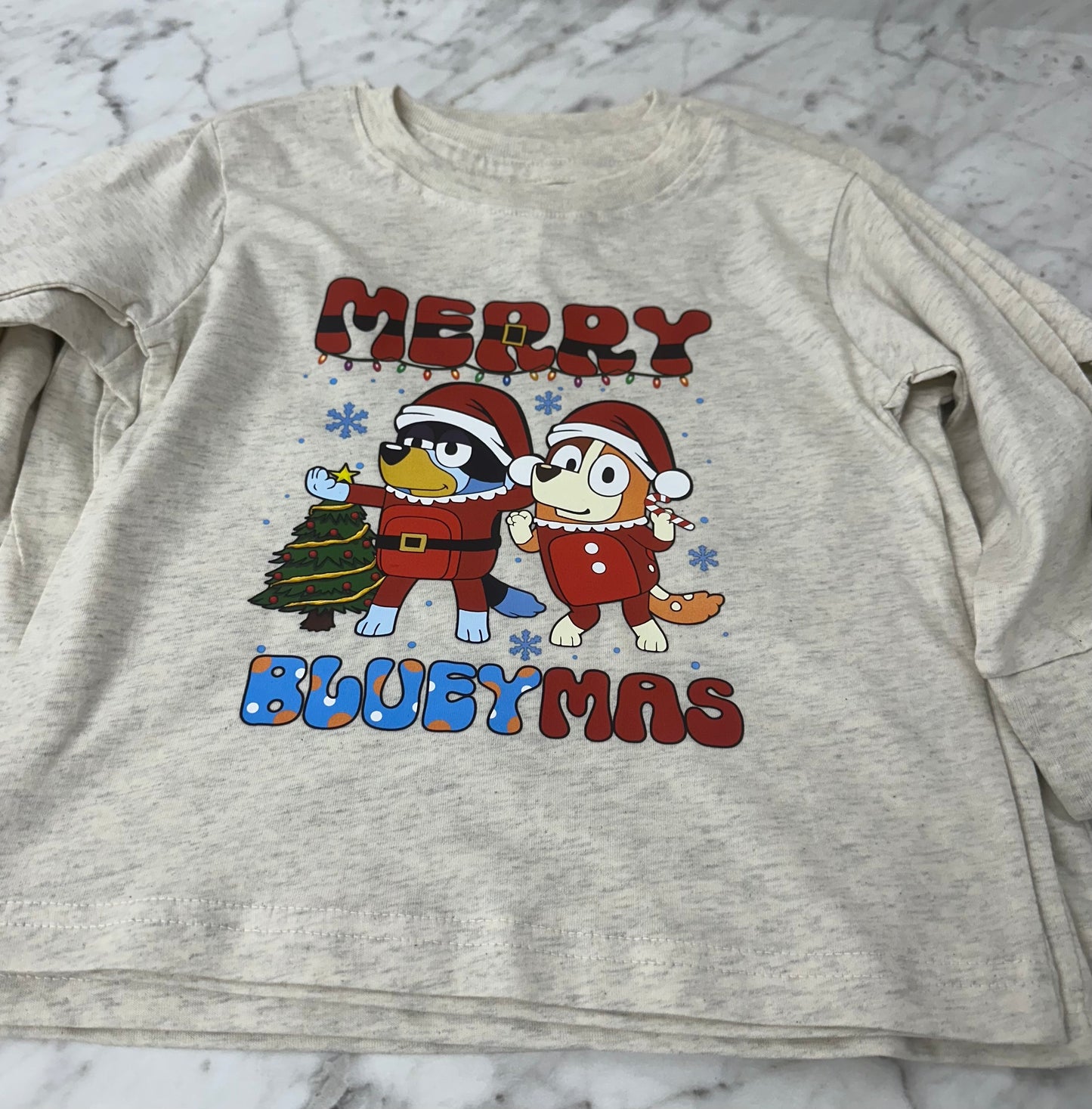 Merry Bluemas long sleeve Graphic Tee