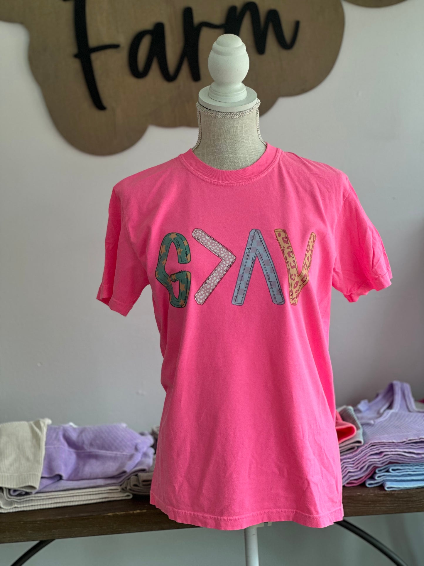God is Greater than the Highs and Lows…. Comfort Colors - Garment-Dyed Heavyweight T-Shirt