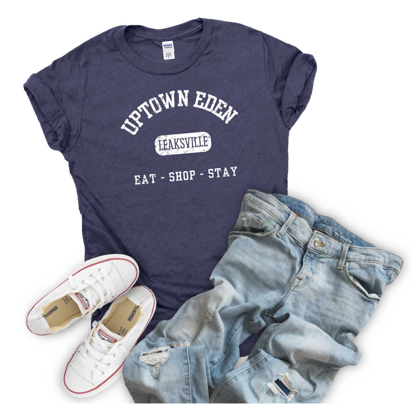 Uptown Eden Leaksville Graphic Tee