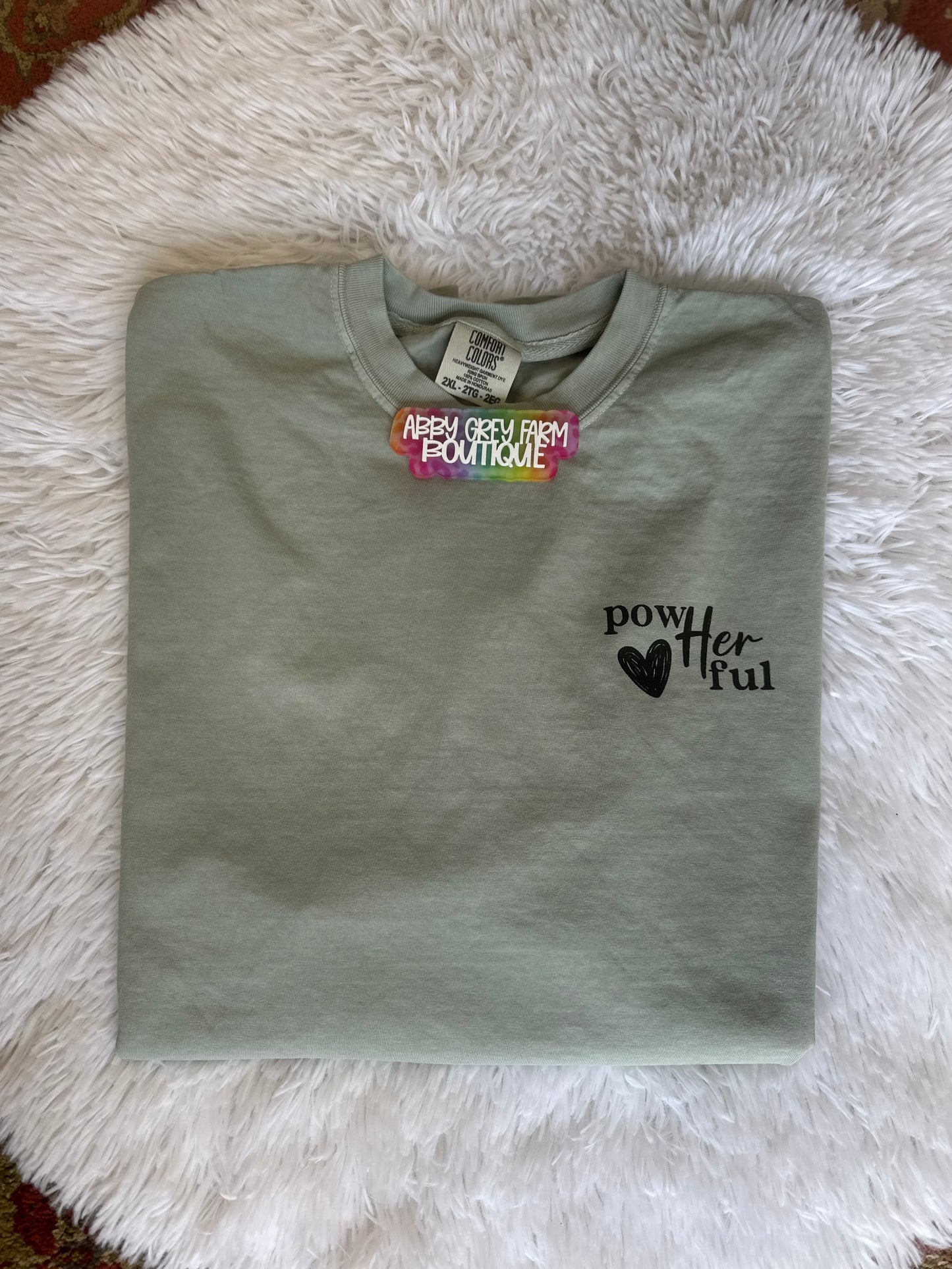 PowHERful… Comfort Colors - Garment-Dyed Heavyweight T-Shirt