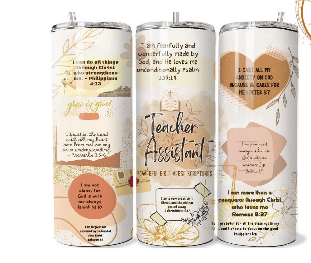 20oz. Tumbler Teacher Assistant