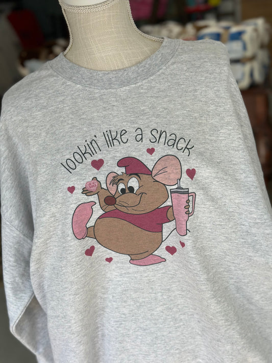 Lookin’ like a Snack Valentine’s CREWNECK Sweatshirt