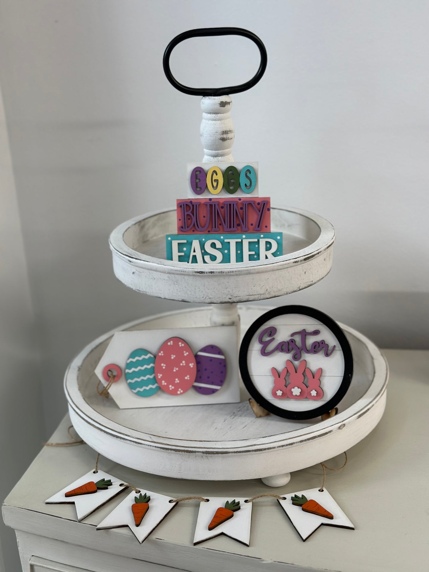Easter Tiered Tray Set | Easter Decor