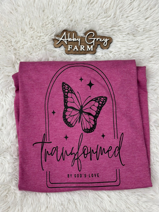 transformed by God’s Love Graphic Tee