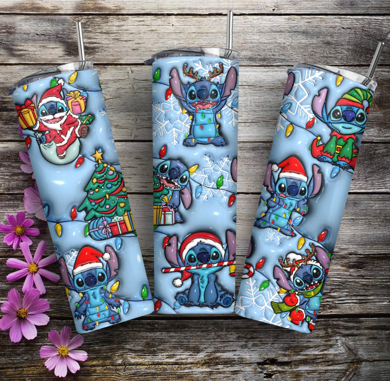 20oz. Tumbler Christmas Blue Koala Design