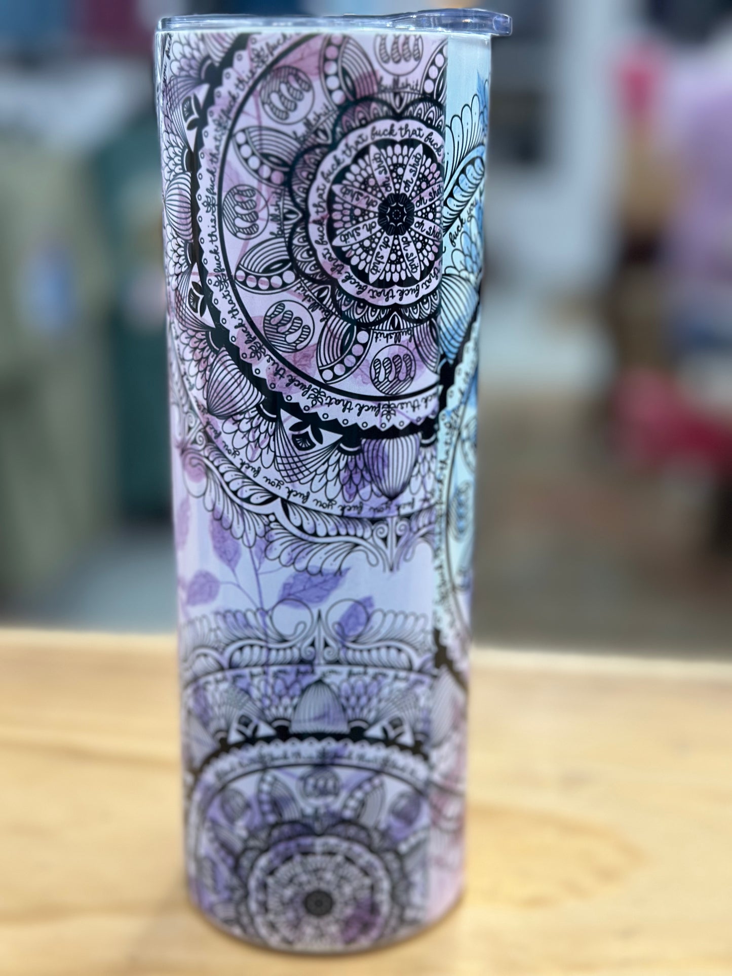 20oz. Tumbler Mandala swear words 🤭