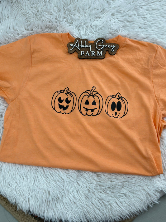 Youth- Three Pumpkins Graphic Tee