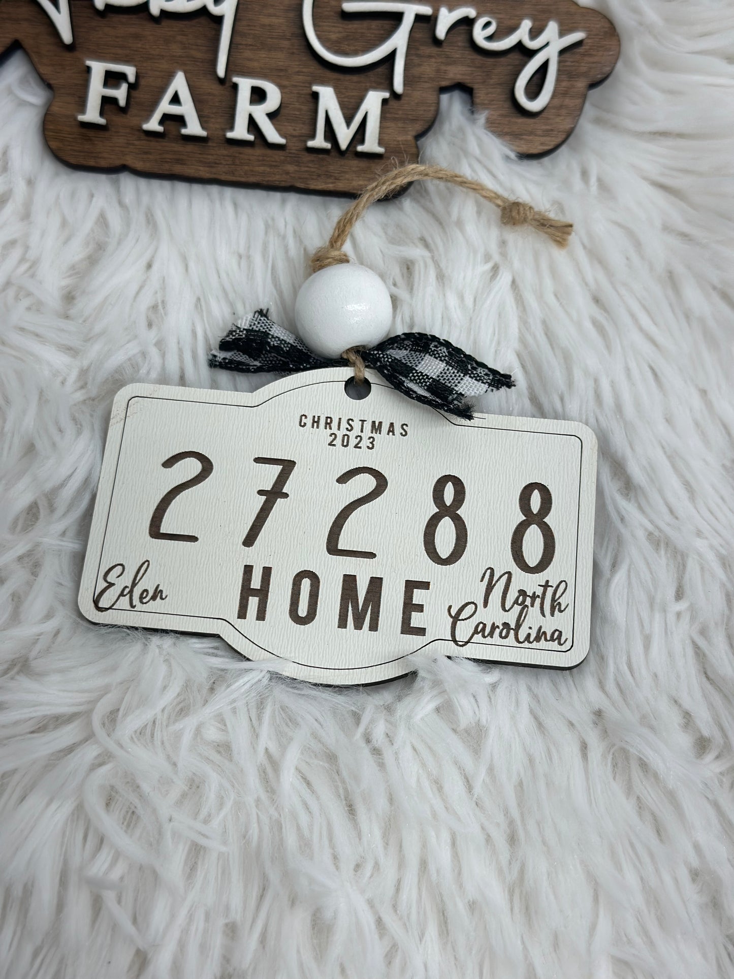 Zip Code Home Christmas Ornament