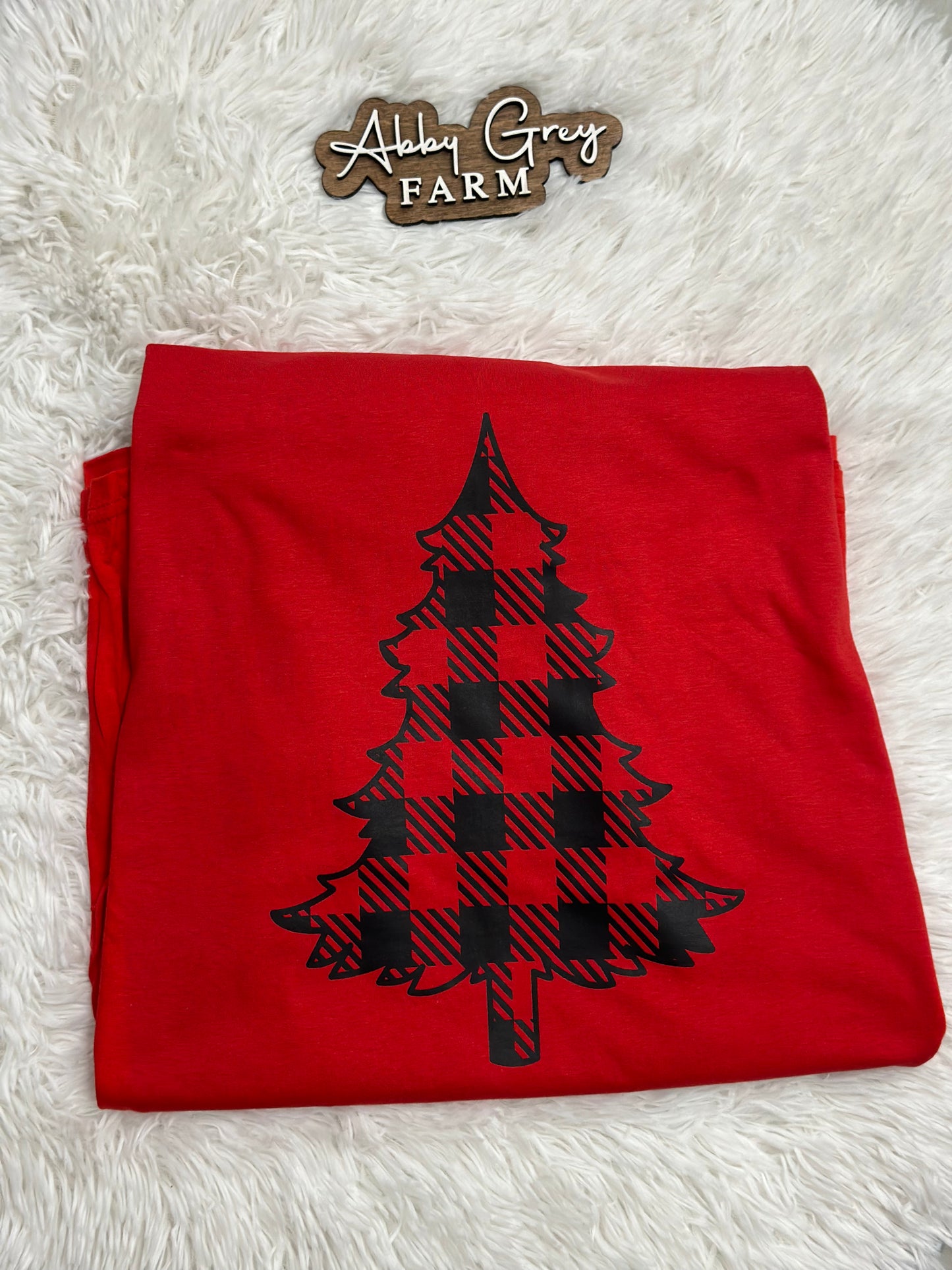 Christmas Tree plaid Graphic Tee