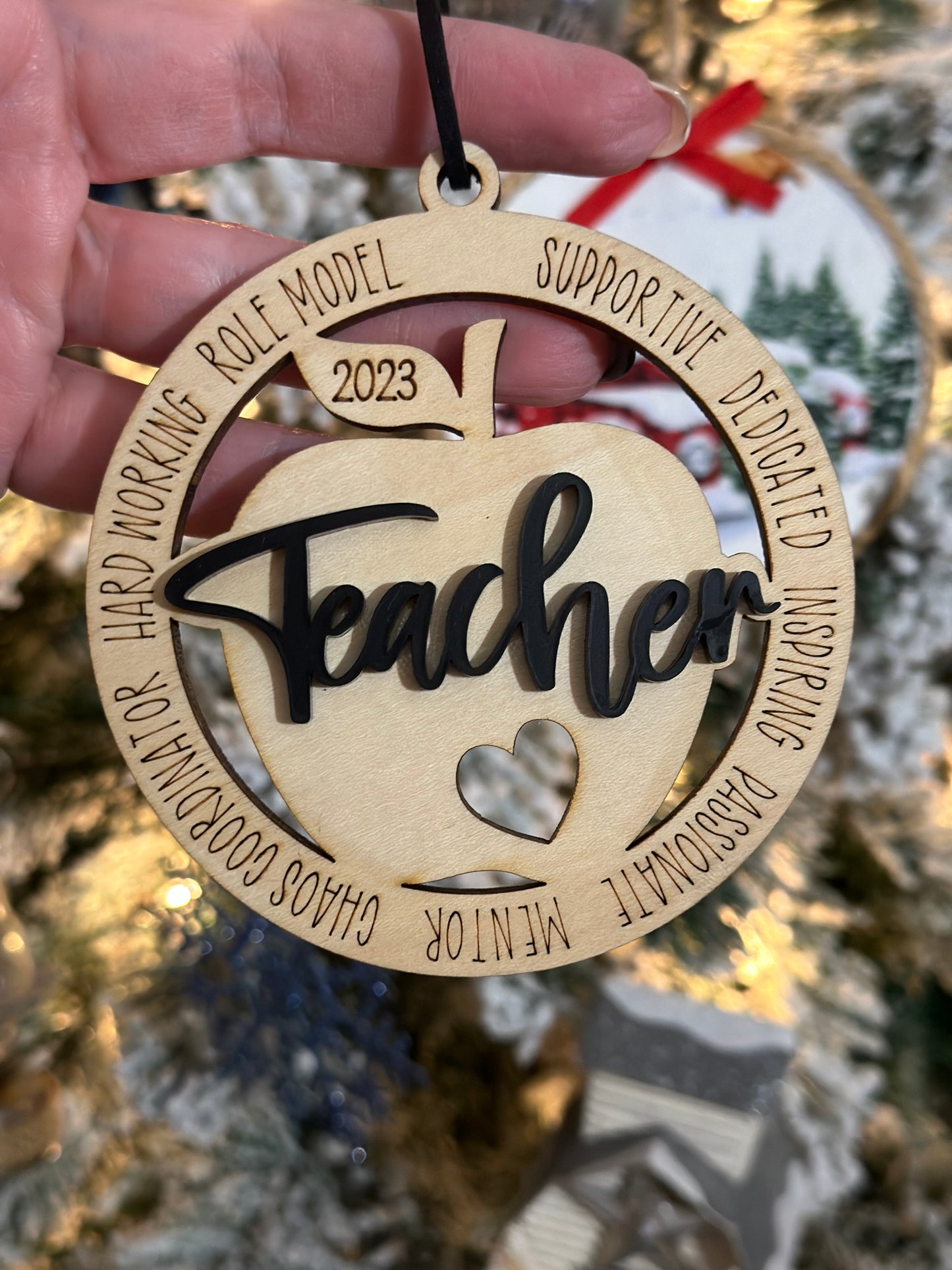 Teacher Engraved Ornament