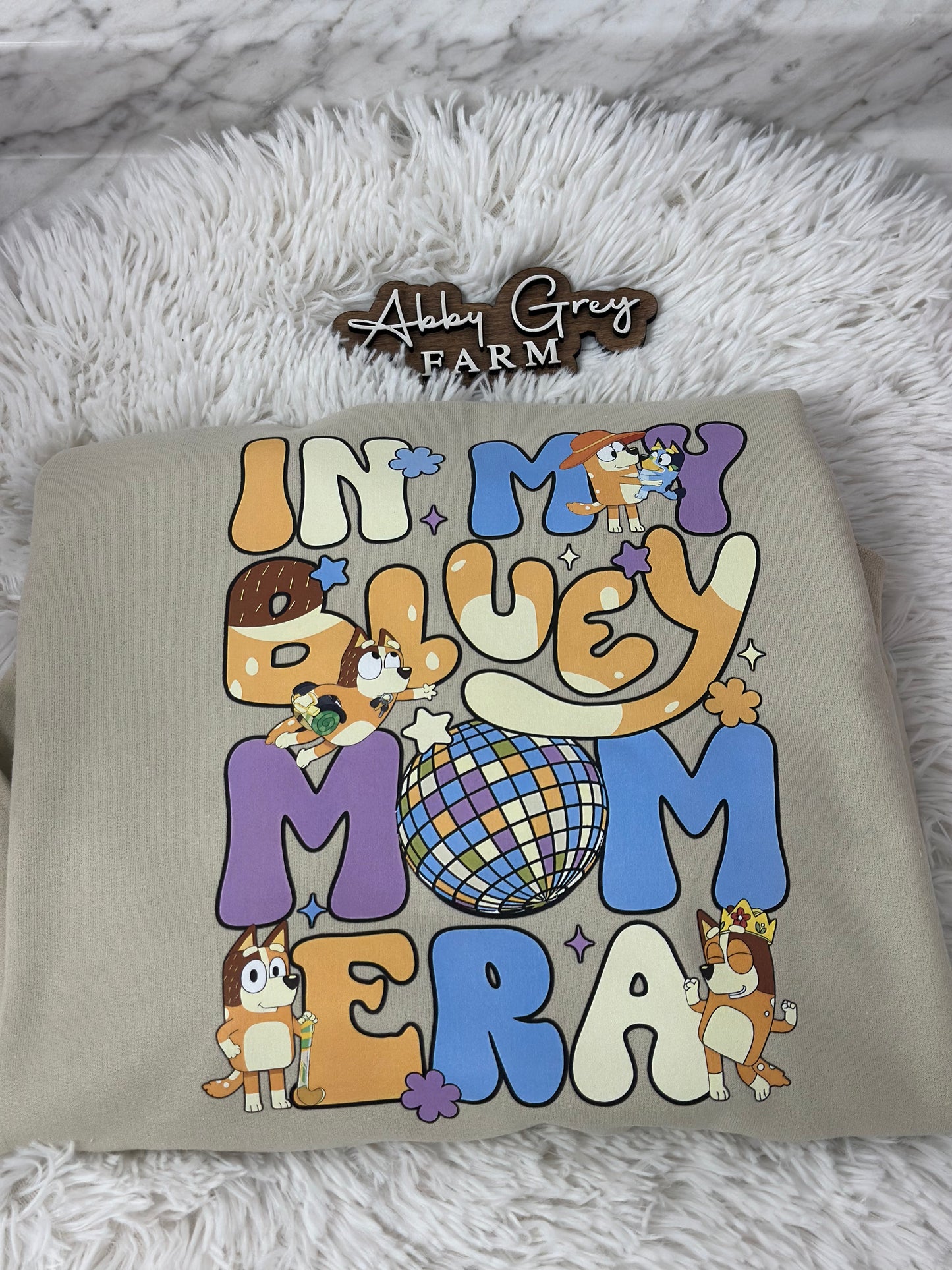 In My Blu-ey Mom Era Crewneck Sweatshirt