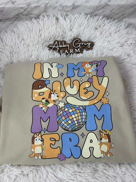 In My Blu-ey Mom Era Crewneck Sweatshirt