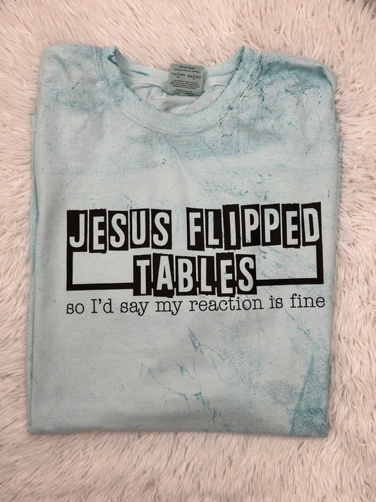 Jesus Flipped Tables…Comfort Colors - Colorblast Heavyweight T-Shirt