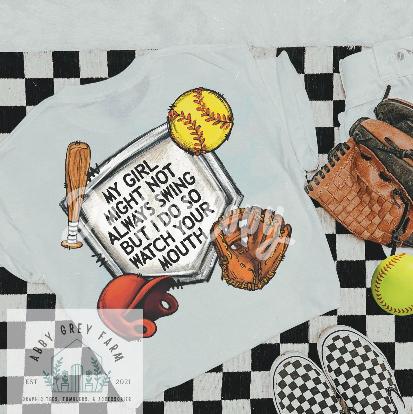 PRE-ORDER My boy/girl swing but I do: COMFORT COLORS- Garment-Dyed Heavyweight T-Shirt