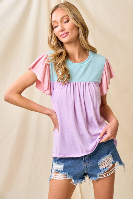 Better Believe Color Block Top