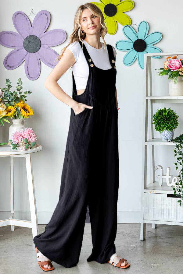 Linen Jumpsuit w/pockets