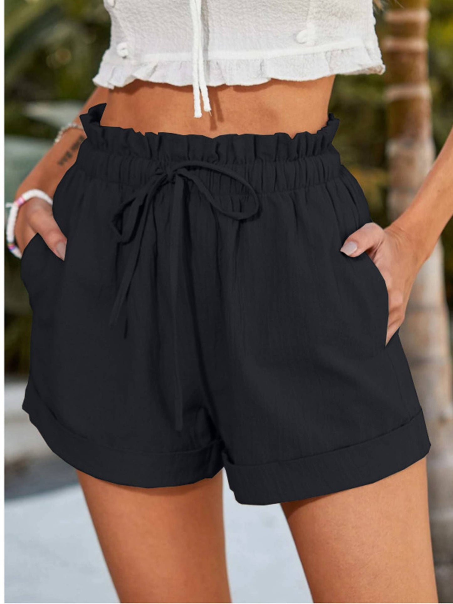 Solid Color Loose Casual Fashion Shorts