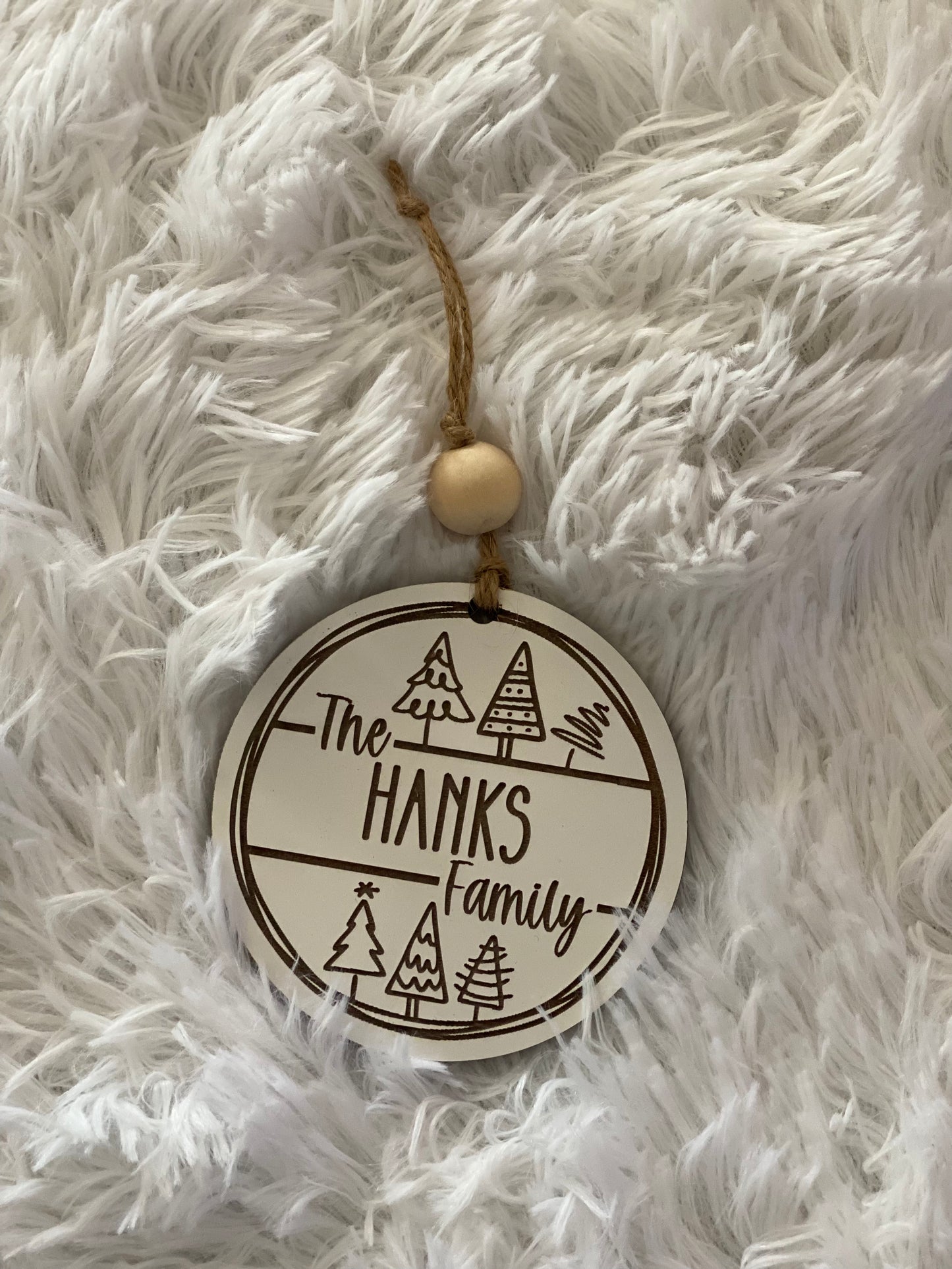 Family Tree Engraved Ornament