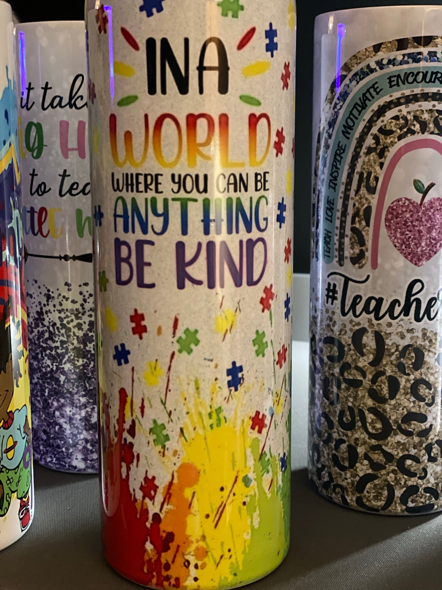 20oz. Tumbler Autism Design