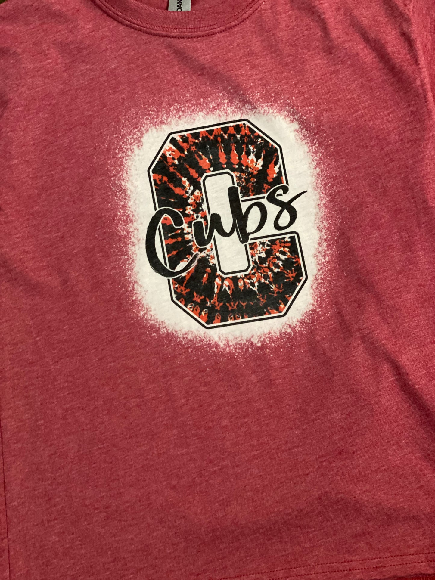 Bleached Tee- Cubs