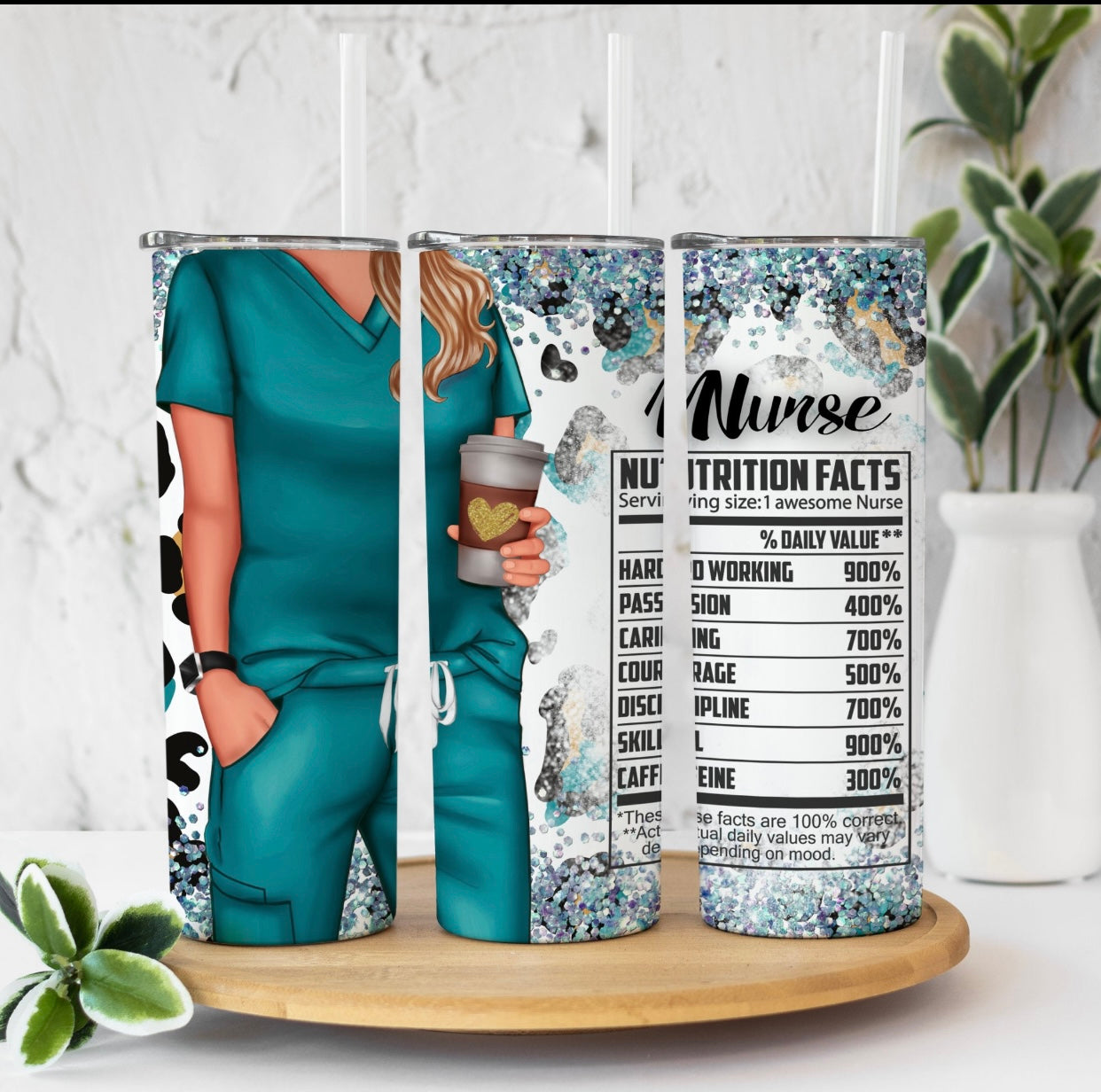 20oz Nurse Coffee Tumbler Personalized