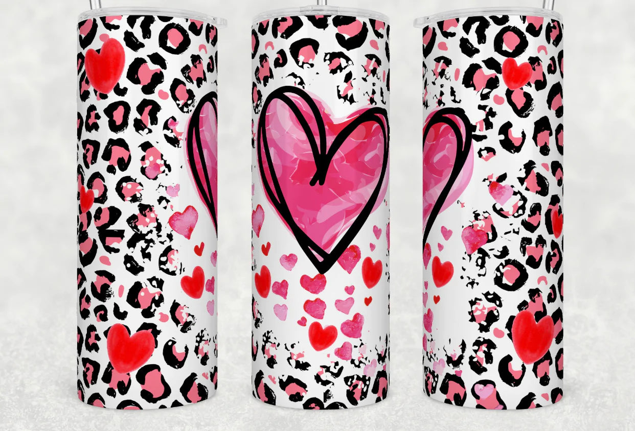 20oz. Tumbler Valentine’s Day hearts