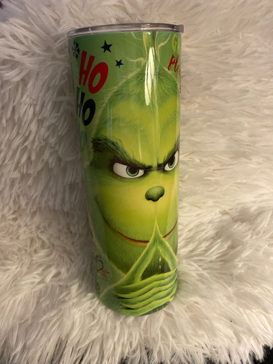20oz. Tumbler Christmas Green Grouch