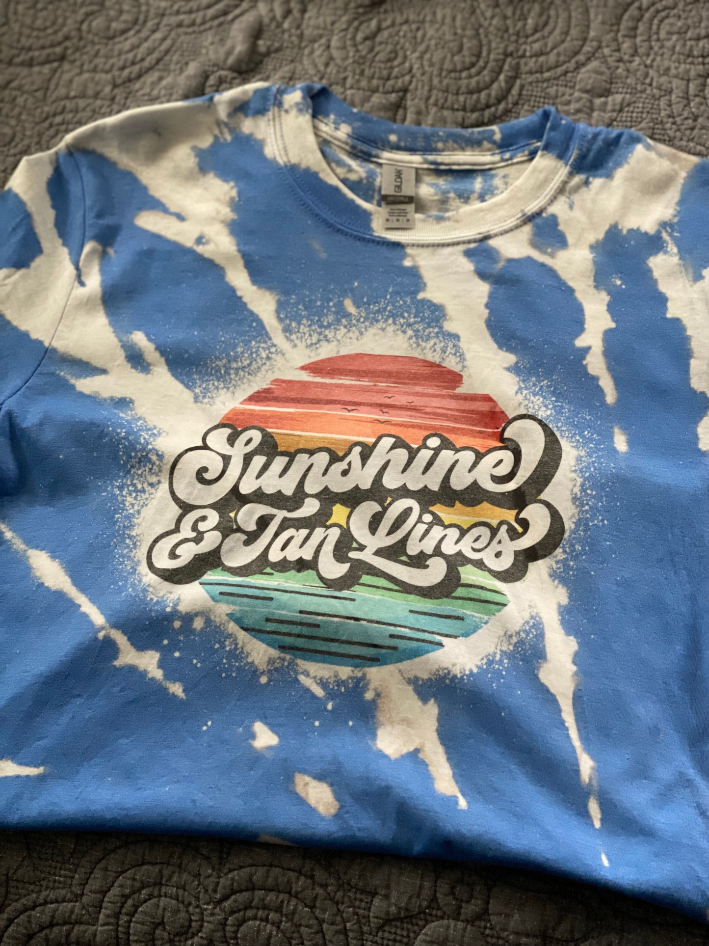 Bleached Tee Sunshine and Tan Lines