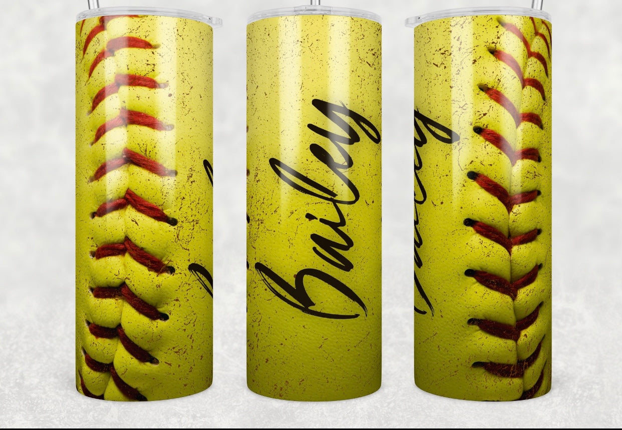 20oz. Tumbler Softball
