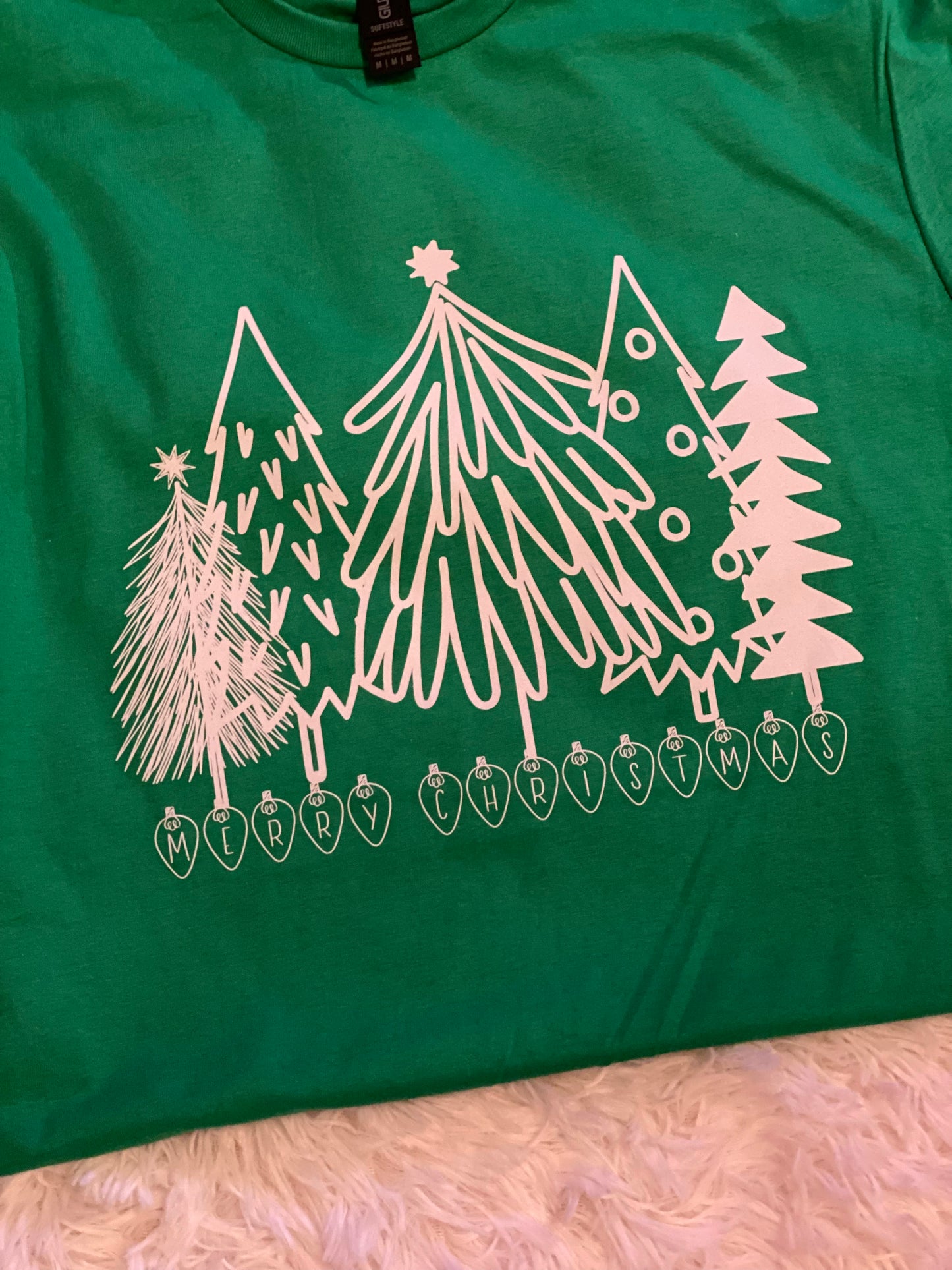 Merry Christmas Trees Graphic Tee