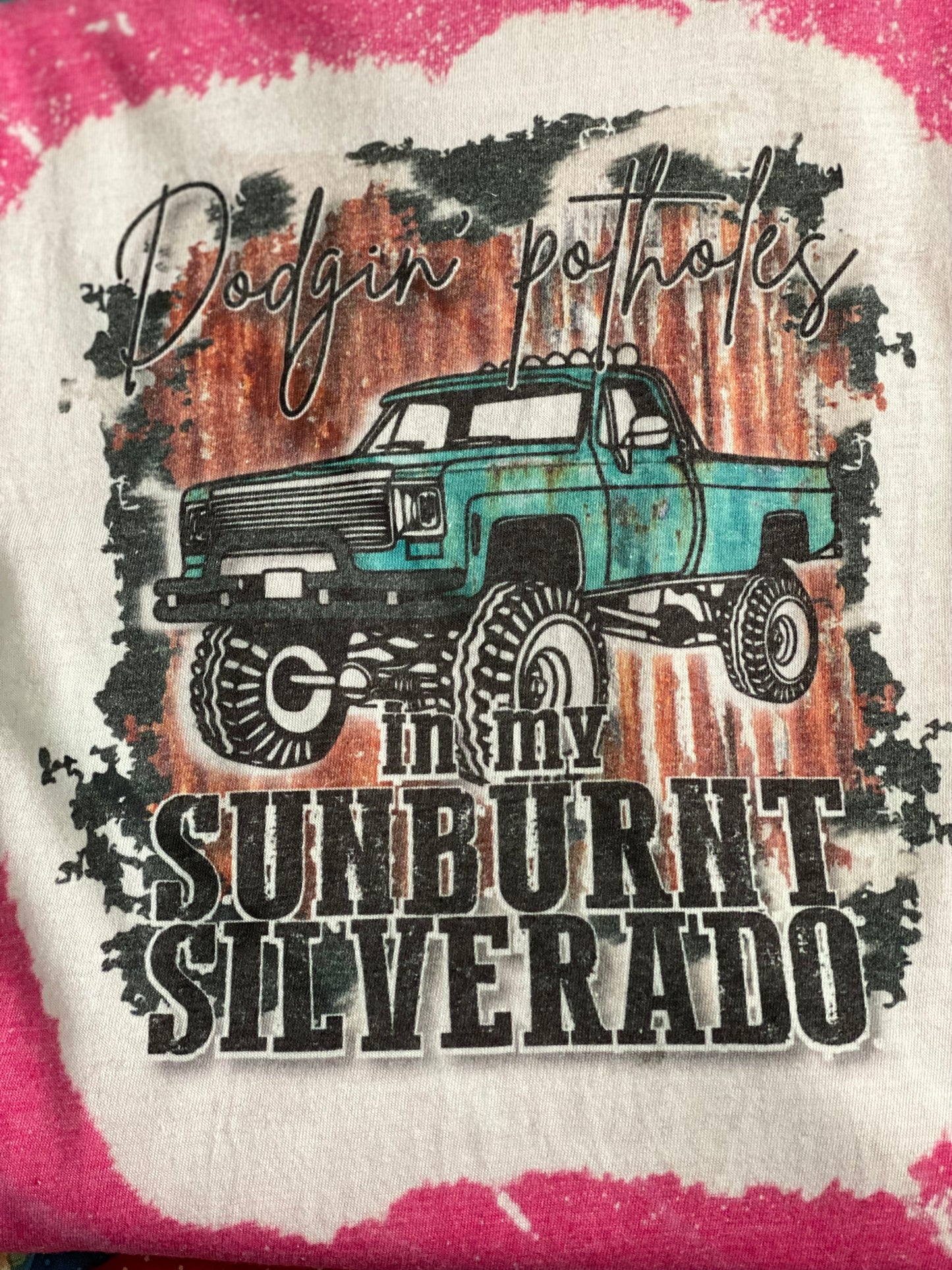 Bleached Tee- Sunburnt Silverado