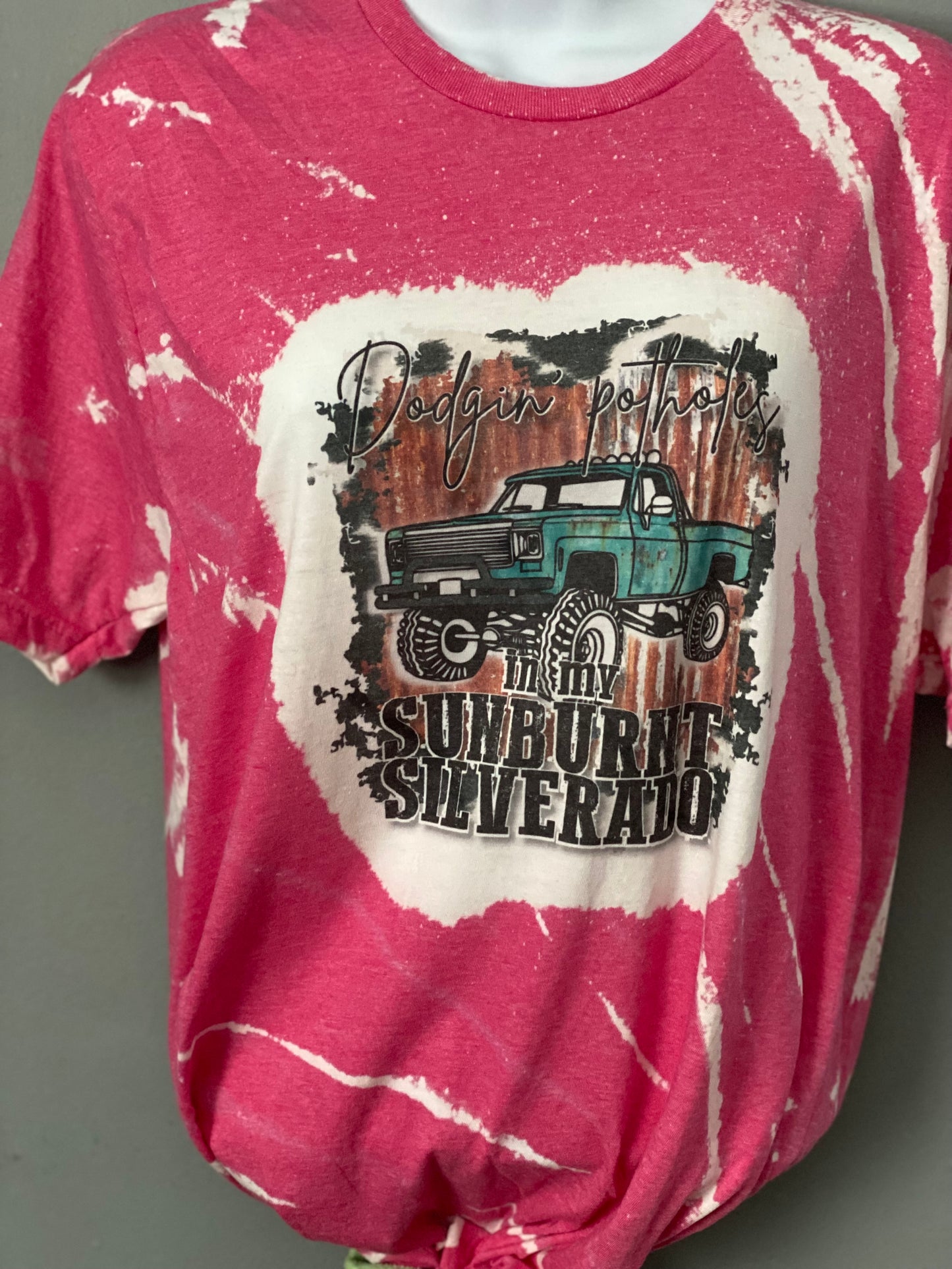 Bleached Tee- Sunburnt Silverado