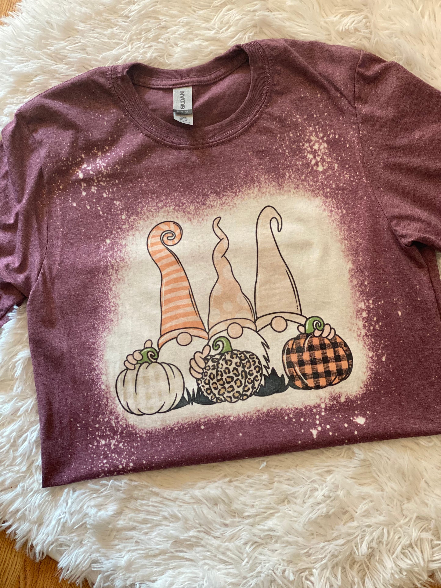 Bleached Tee- 3 Gnomes