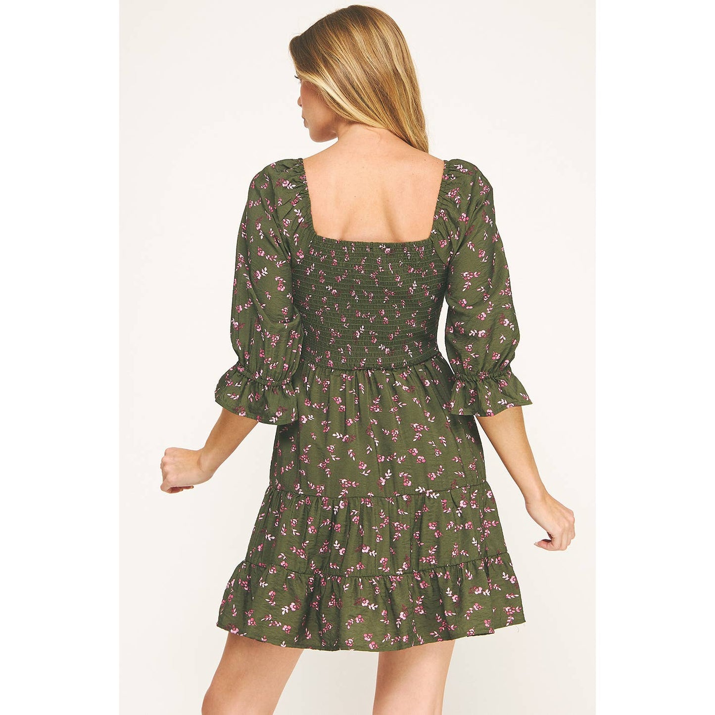 DREAMY BOHO BLOSSOM MINI DRESS