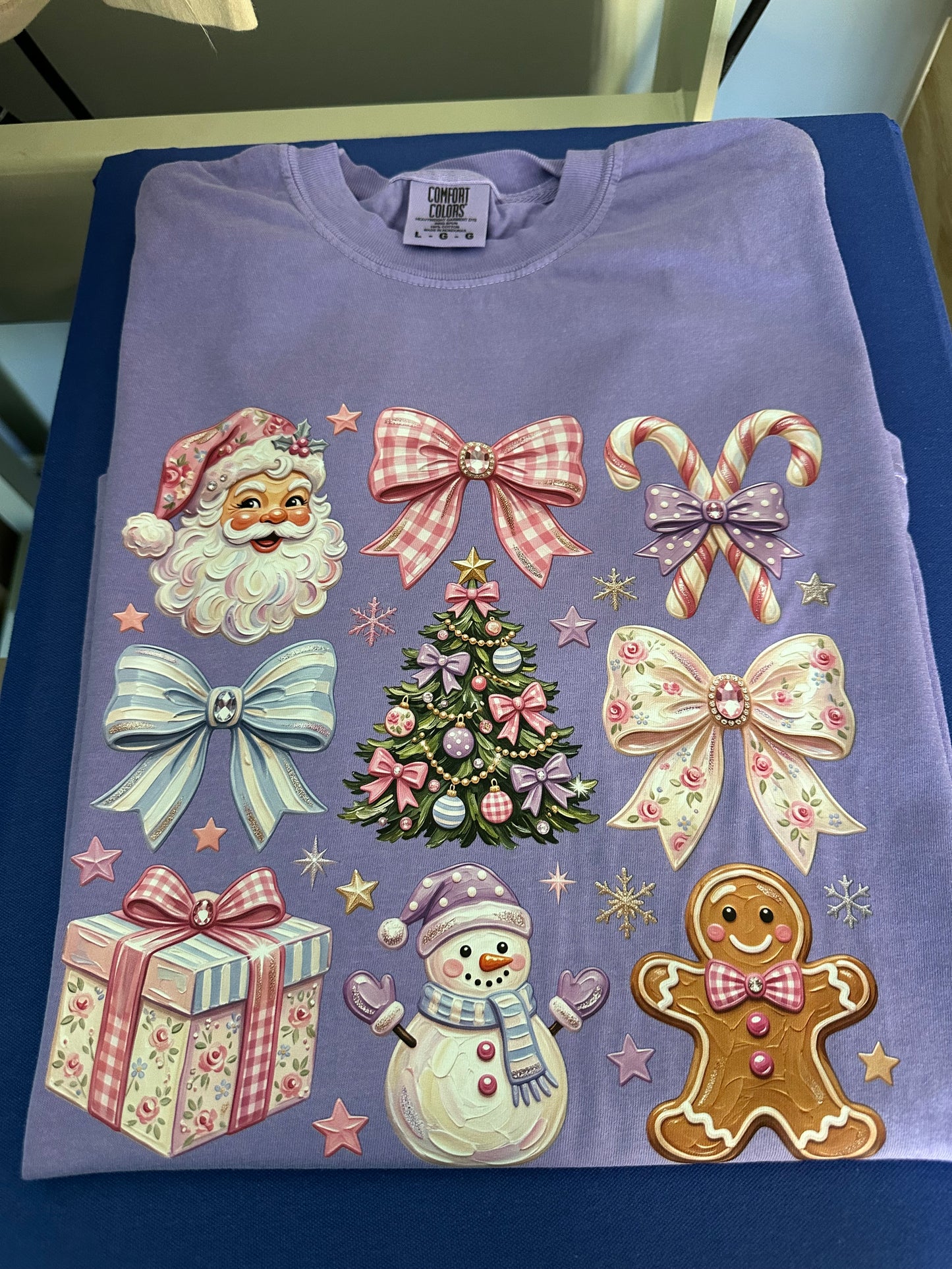 PRE-ORDER Christmas Collage Graphic Tee ..Comfort Colors - Garment-Dyed Heavyweight T-Shirt