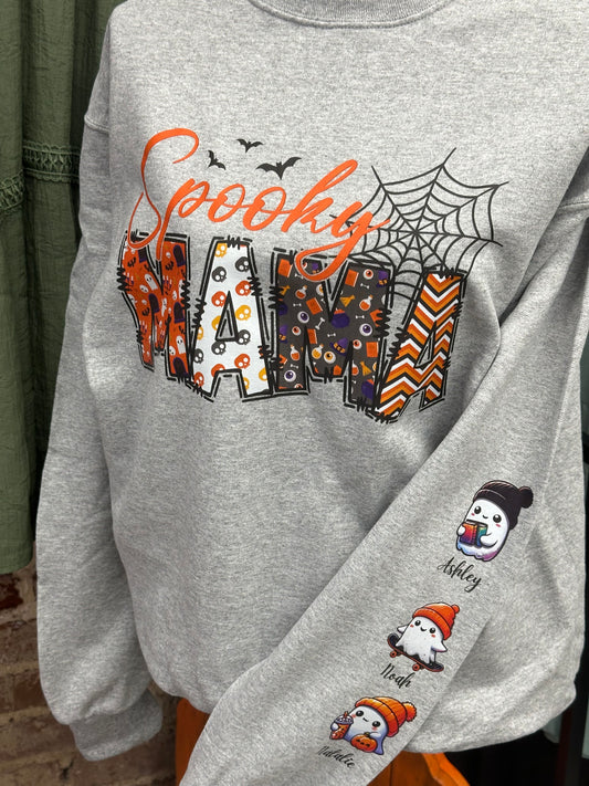 PRE- ORDER: Spooky Mama Crewneck Sweatshirt