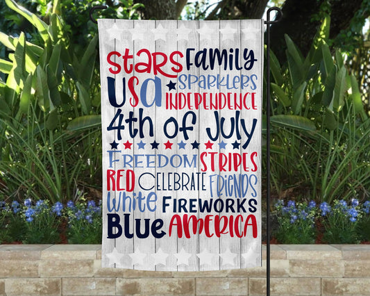 Garden Flag - July 4th
