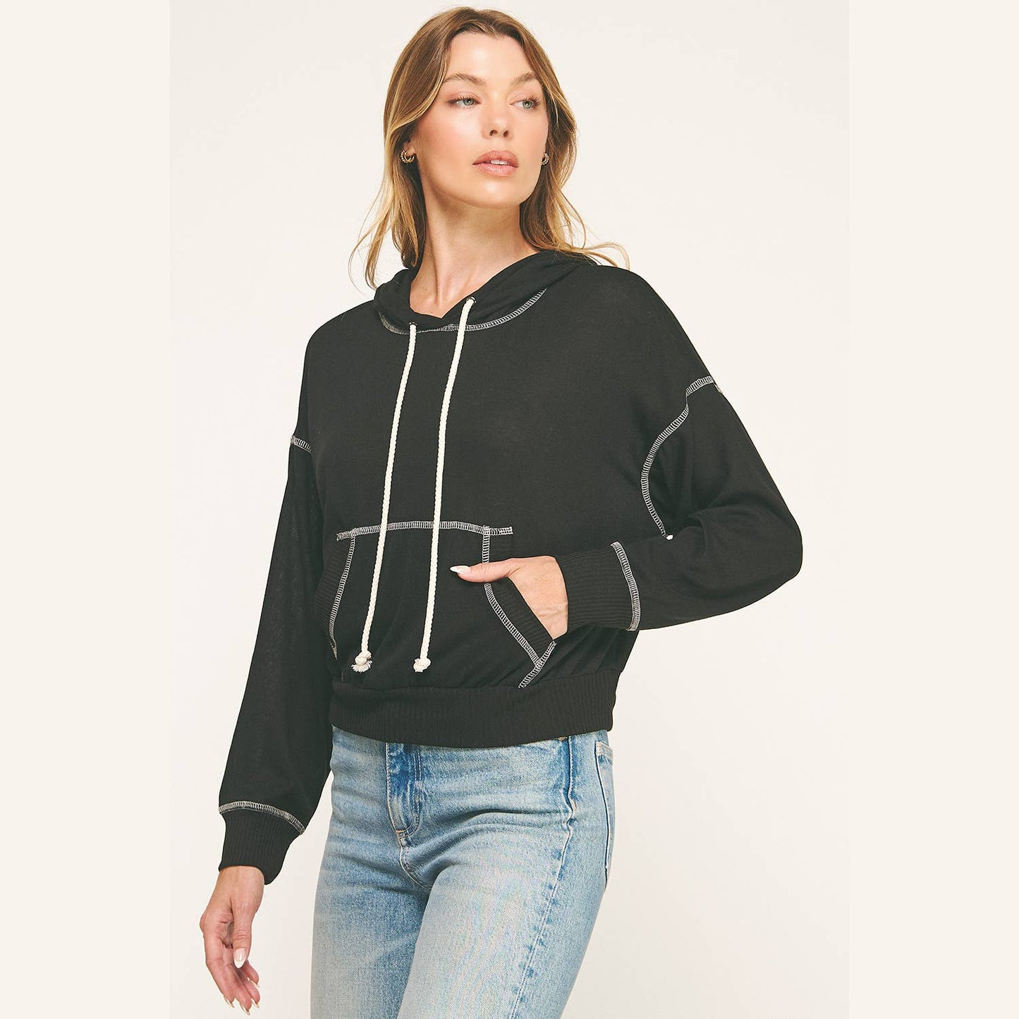 URBAN COZY CUFFED HOODIE PULLOVER