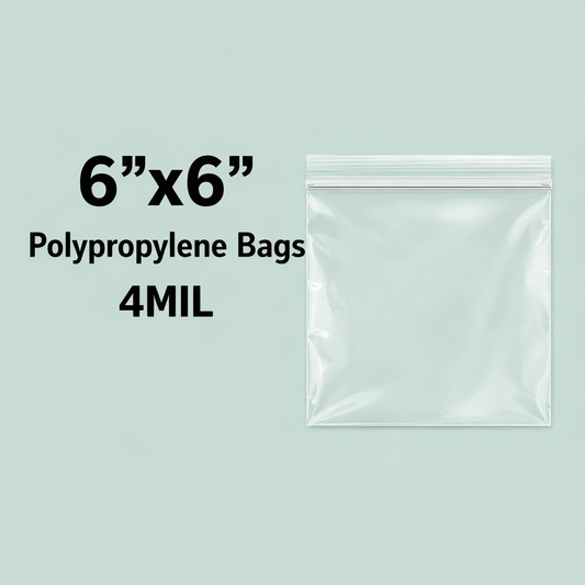 6”x6” 4 MIL Poly Bags - 100ct.