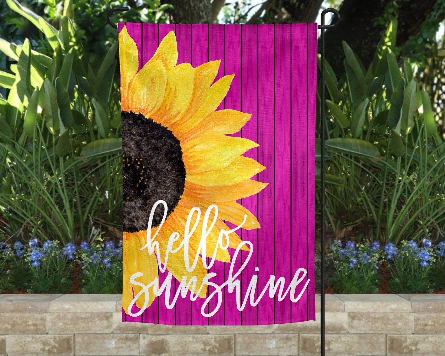 Garden Flag - Hello Sunshine Pink