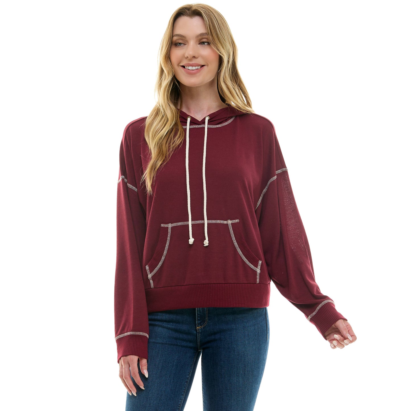 URBAN COZY CUFFED HOODIE PULLOVER