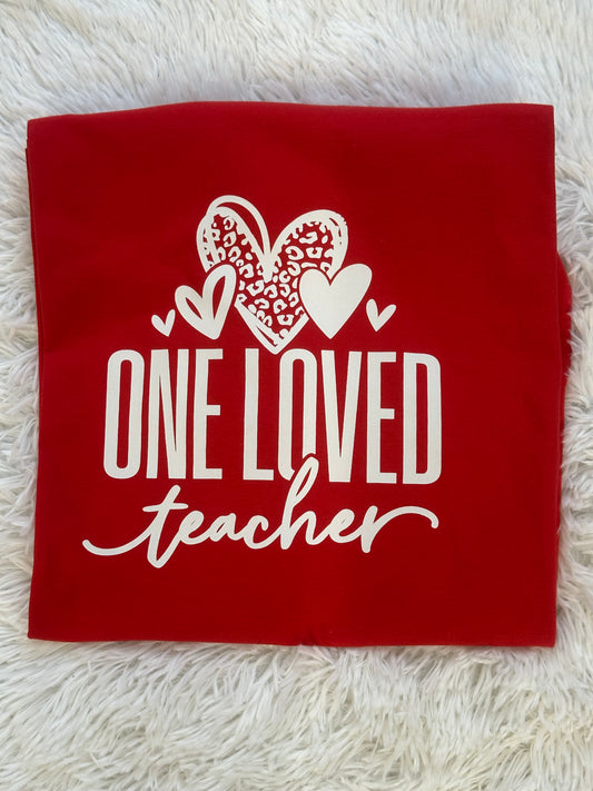 One Loved Teacher Graphic Tee