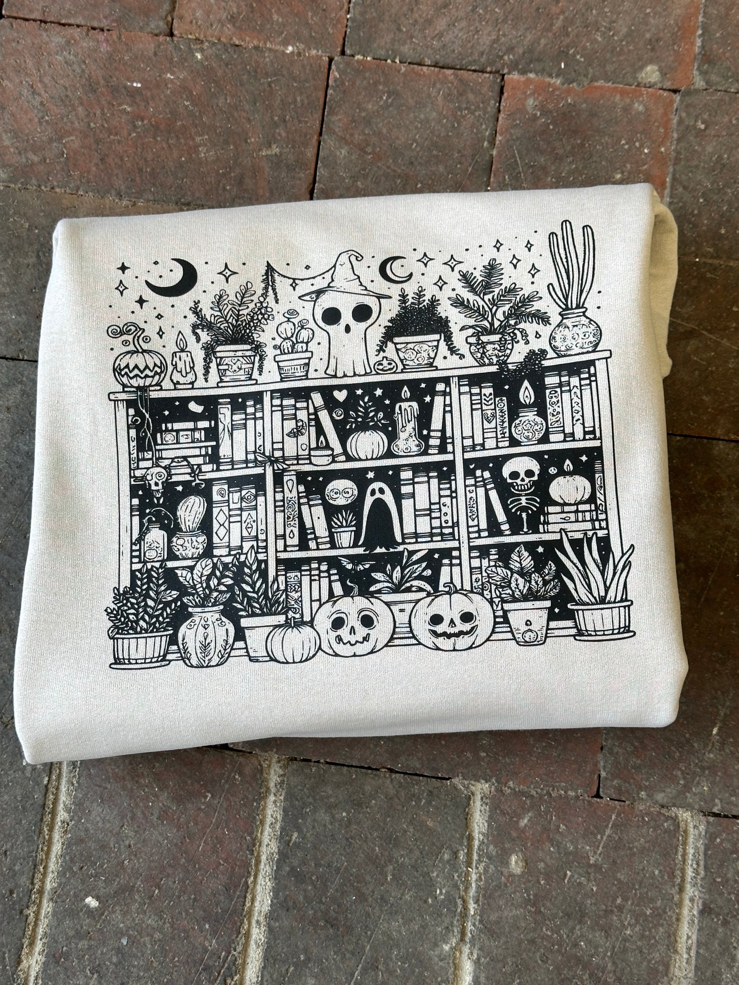 Halloween Books Spooky Books Crewneck Sweatshirt