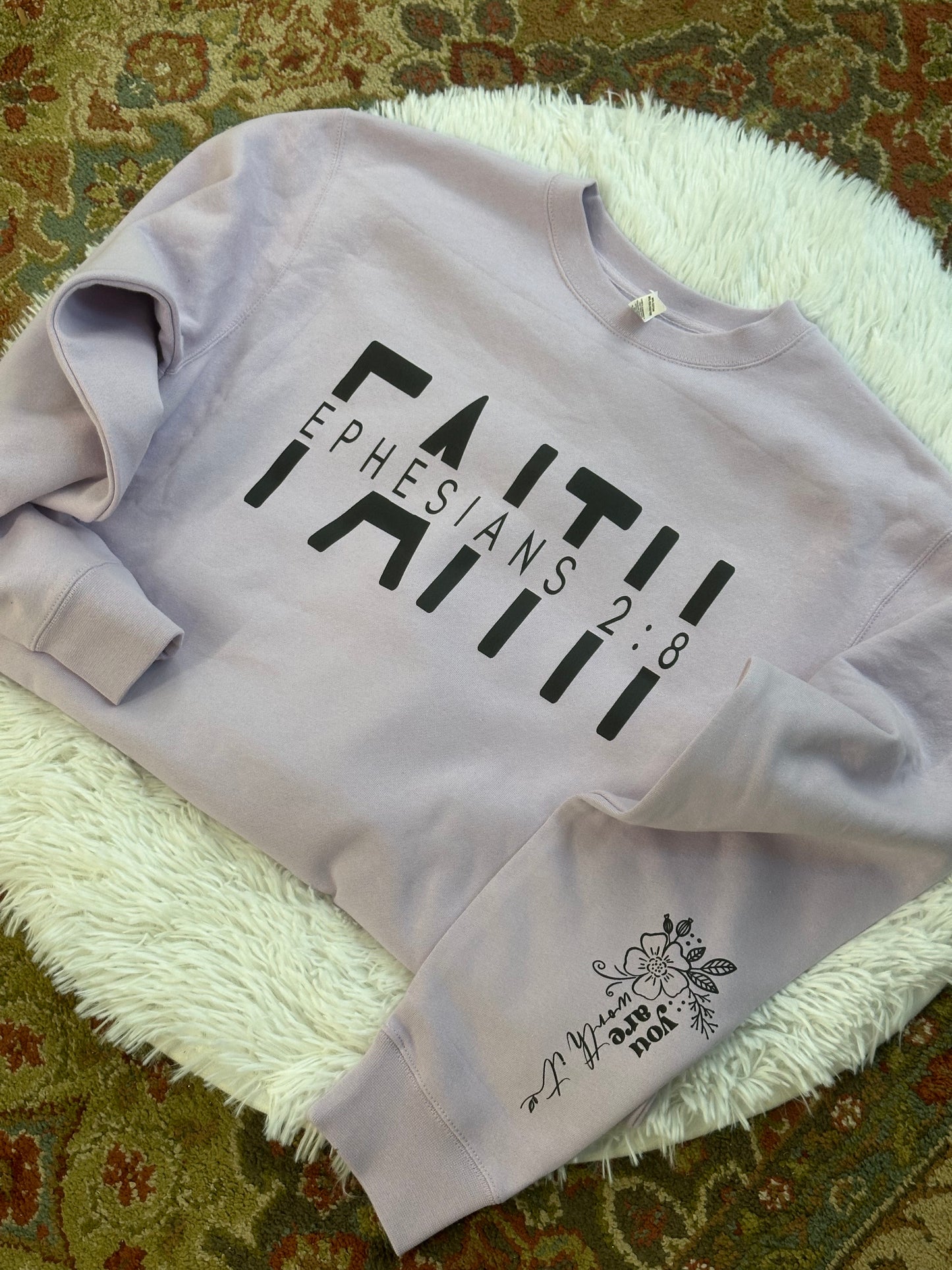 FAITH Ephesians 2:8 Crewneck Sweatshirt