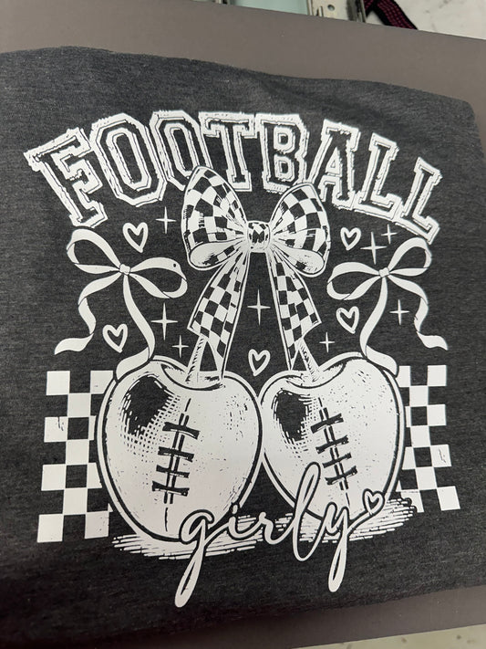 Football Girly Graphic Tee