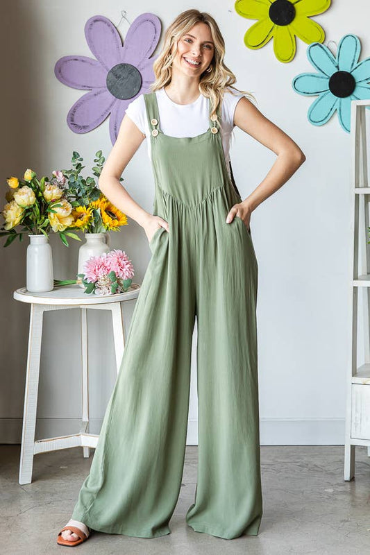 Linen Jumpsuit w/pockets