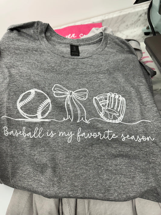 Baseball is my favorite season Graphic Tee