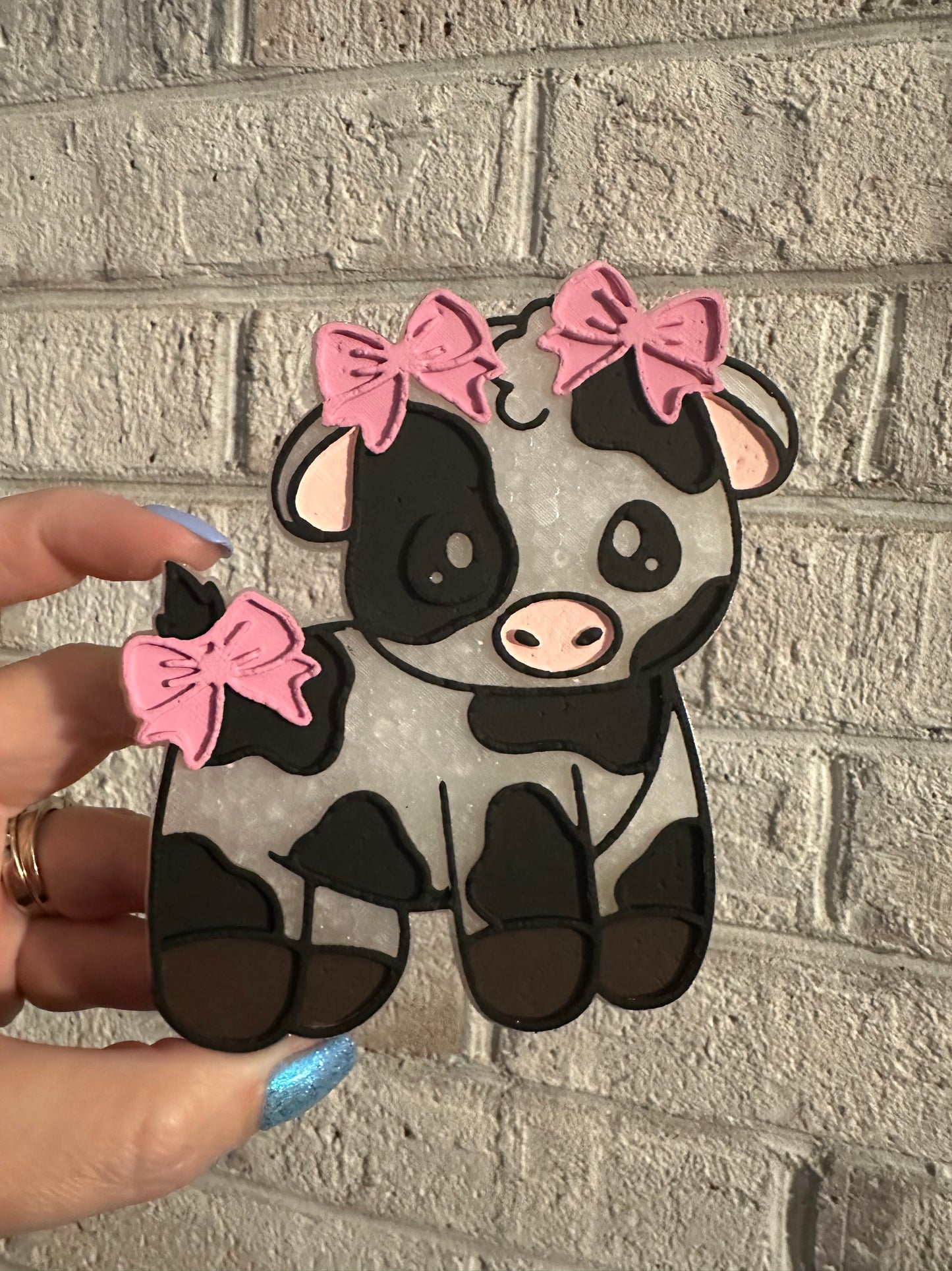 PRE-ORDER- Bow Cute Cow Freshie